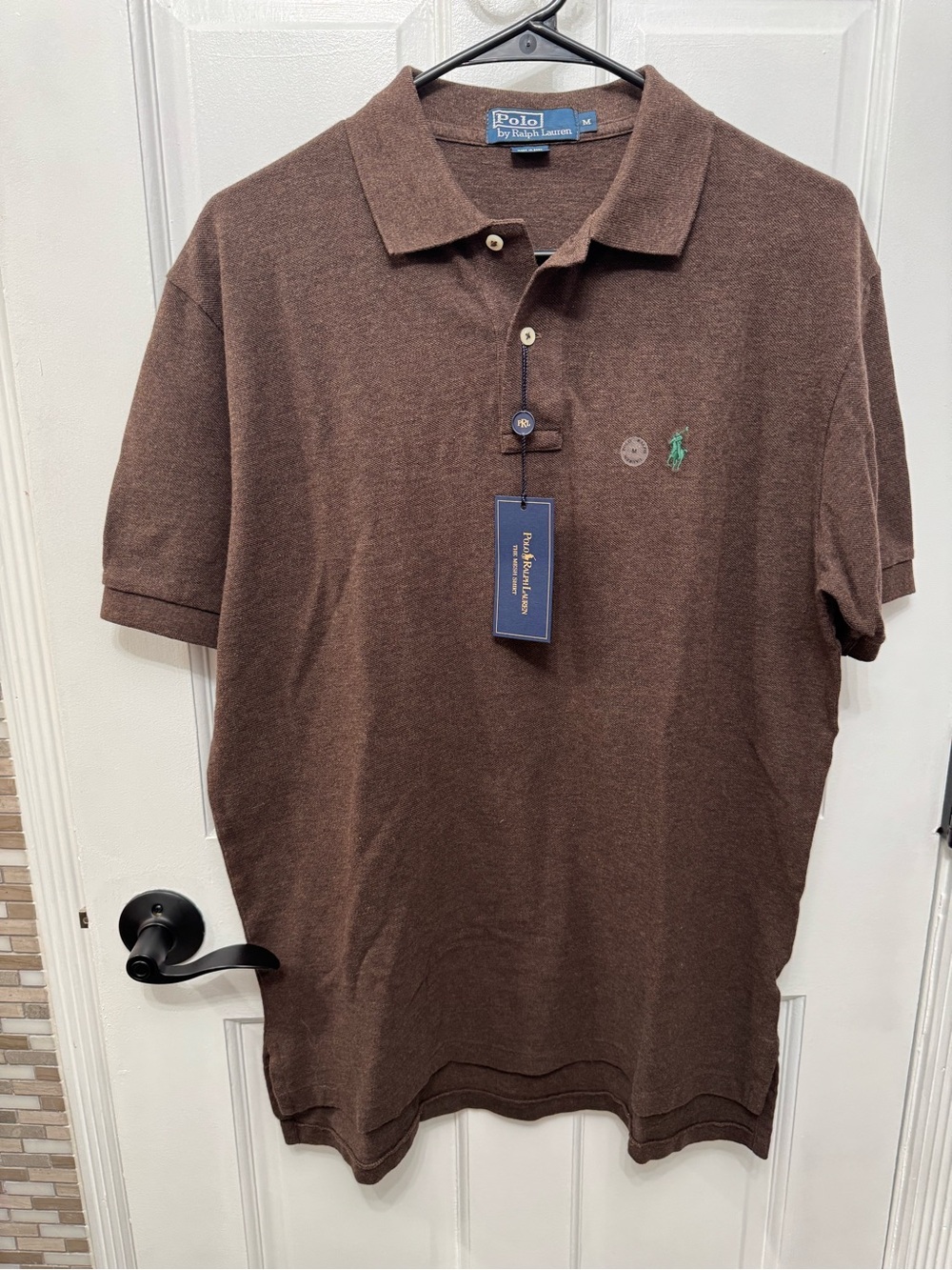 Ralph Lauren Brown Polo with Green Pony